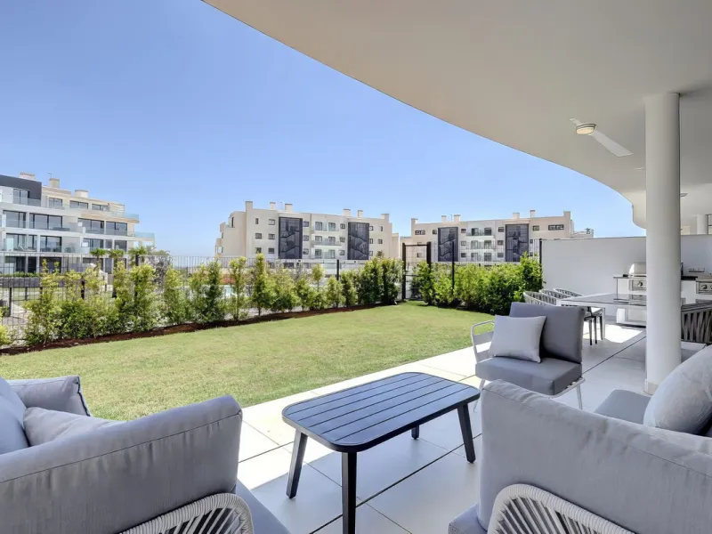 Welcome to an unparalleled opportunity for luxury living on the Costa del Sol. This stunning 3-bedroom, 3-bathroom corner garden residence, showcasing a private and garden within a prestigious gated community. As you step inside, you'll be greeted by a sp