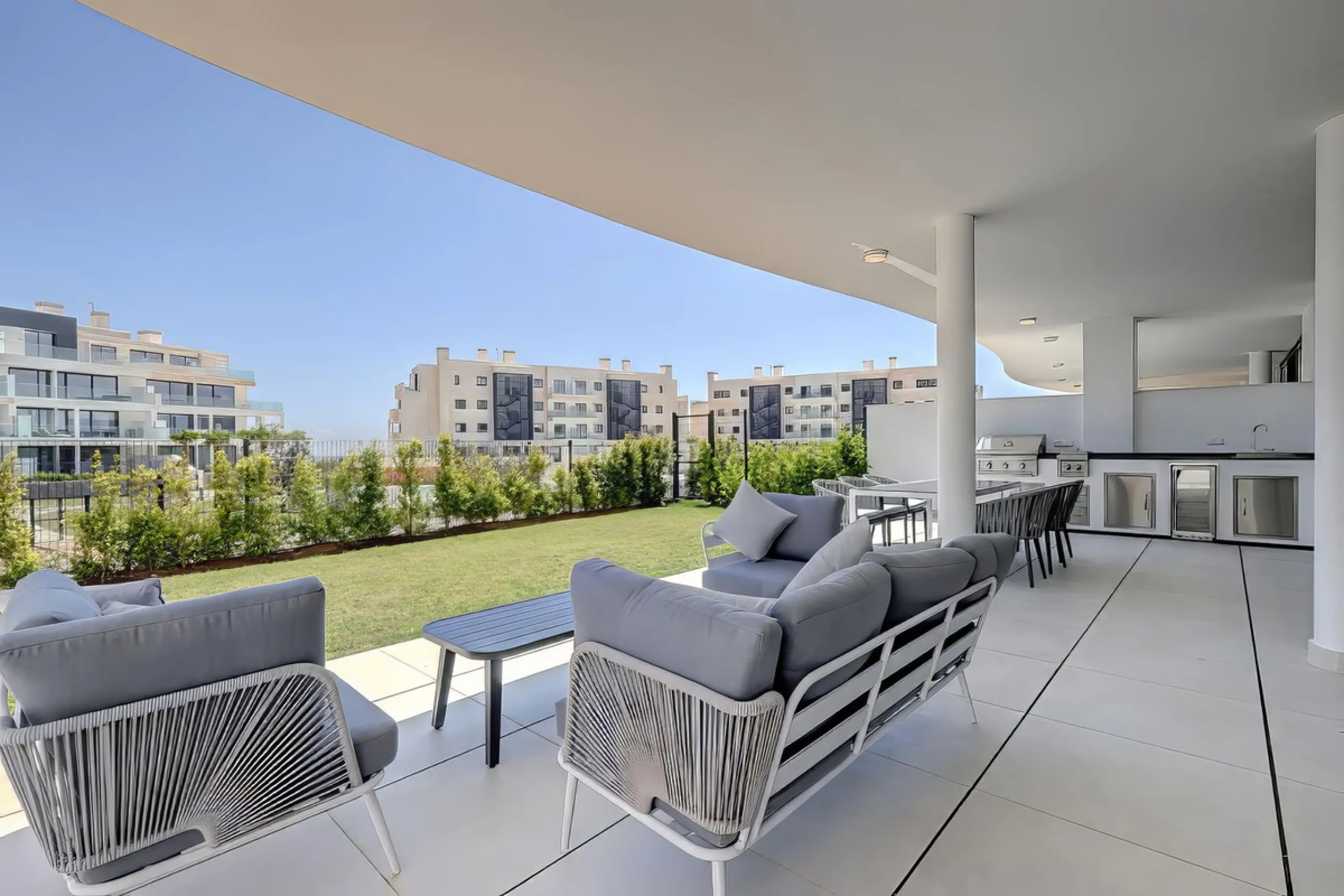 Welcome to an unparalleled opportunity for luxury living on the Costa del Sol. This stunning 3-bedroom, 3-bathroom corner garden residence, showcasing a private and garden within a prestigious gated community. As you step inside, you'll be greeted by a sp