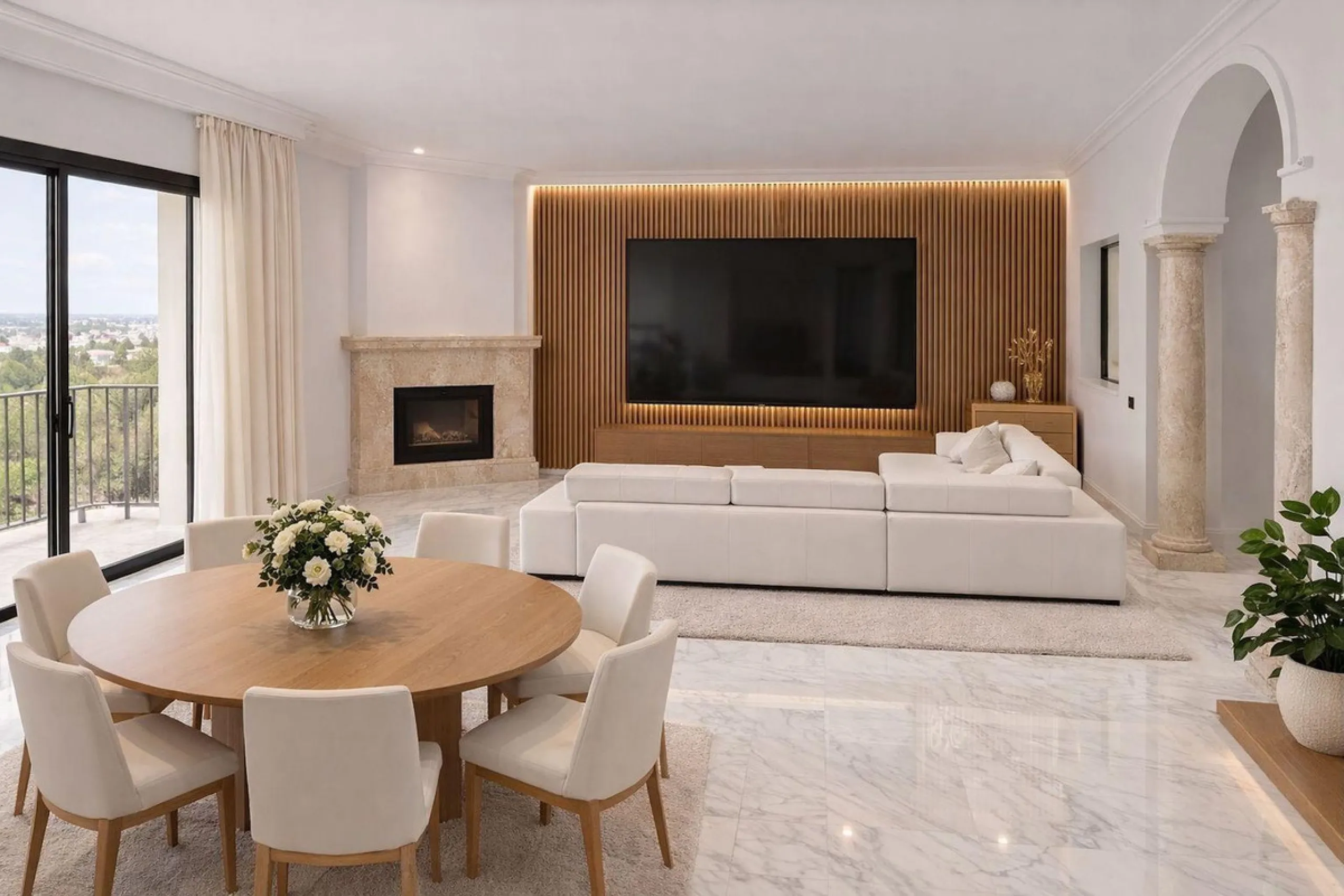 House - Detached Villa в продаже в Mijas, Málaga. В доме 4 спален и 4 ванных комнат. Площадь дома 377 м². Площадь участка 1220 м²