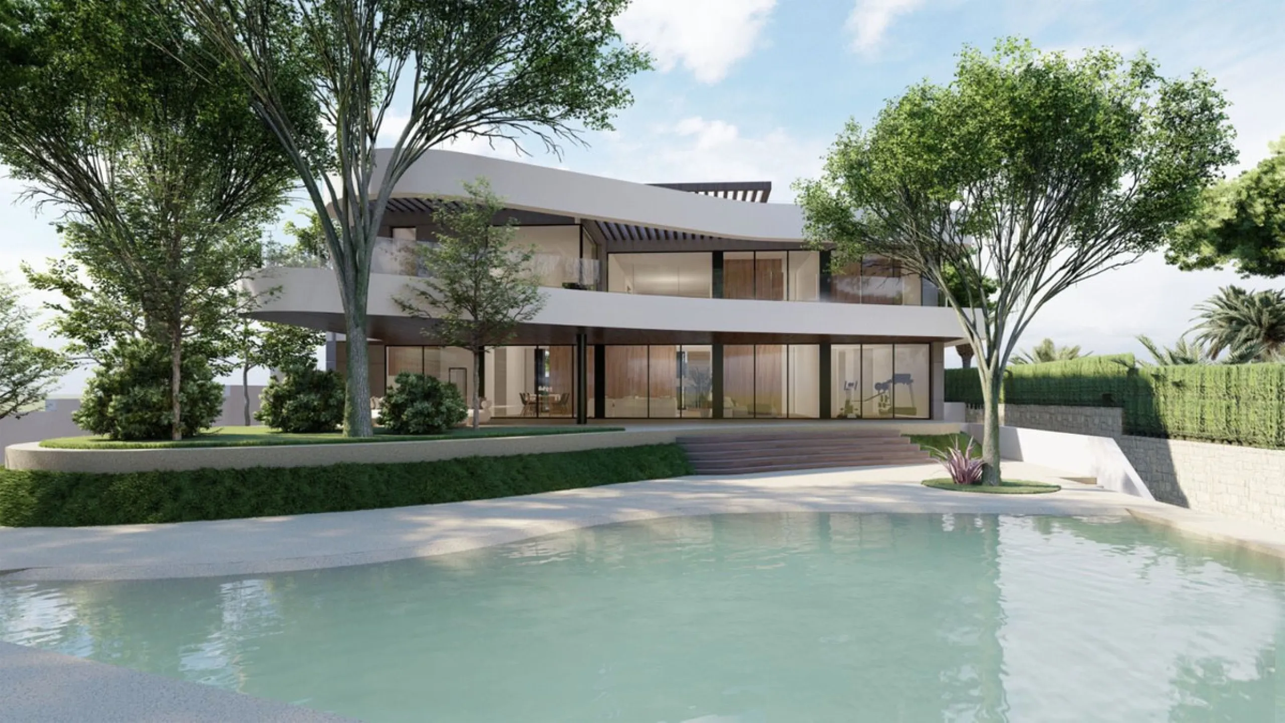 Plot for sale with an exclusive Luxury Villa project.