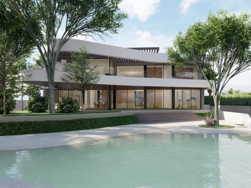 Plot for sale with an exclusive Luxury Villa project.