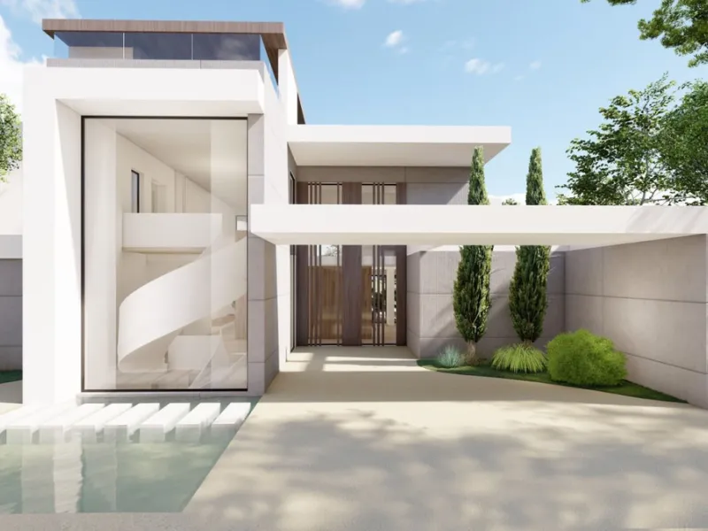 Plot for sale with an exclusive Luxury Villa project.
