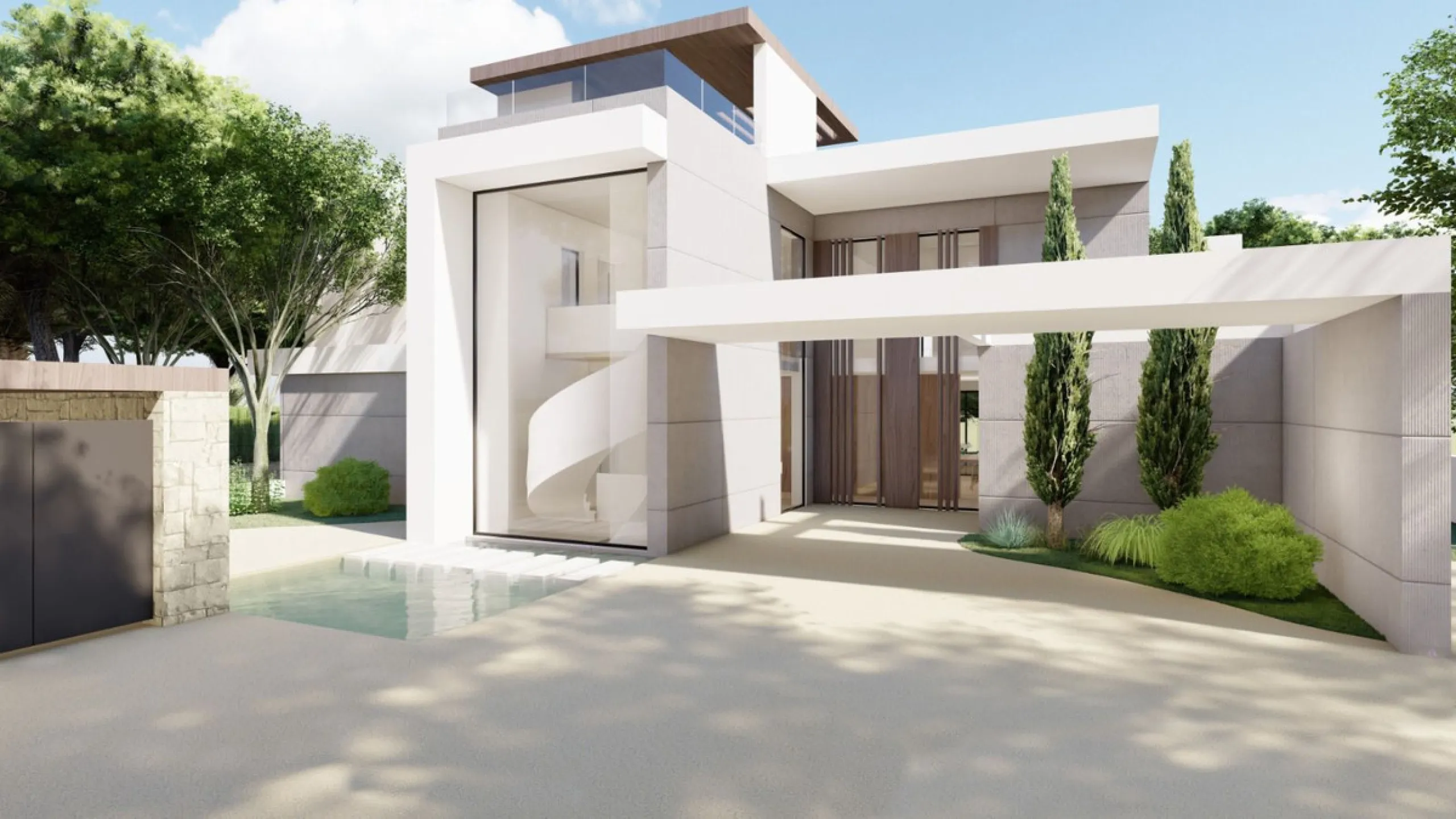 Plot for sale with an exclusive Luxury Villa project.