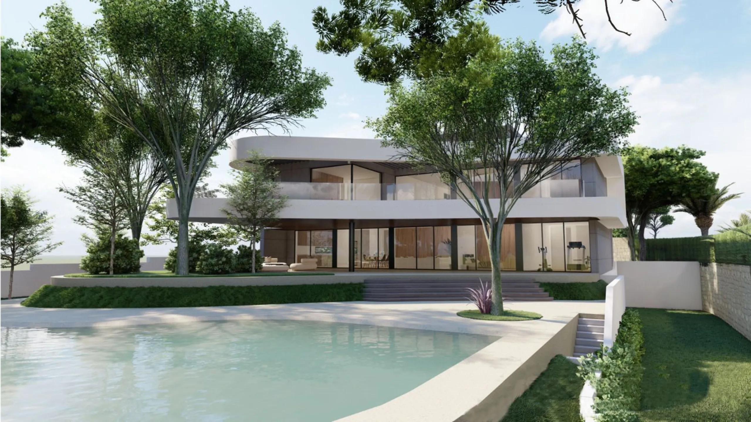 Plot for sale with an exclusive Luxury Villa project.