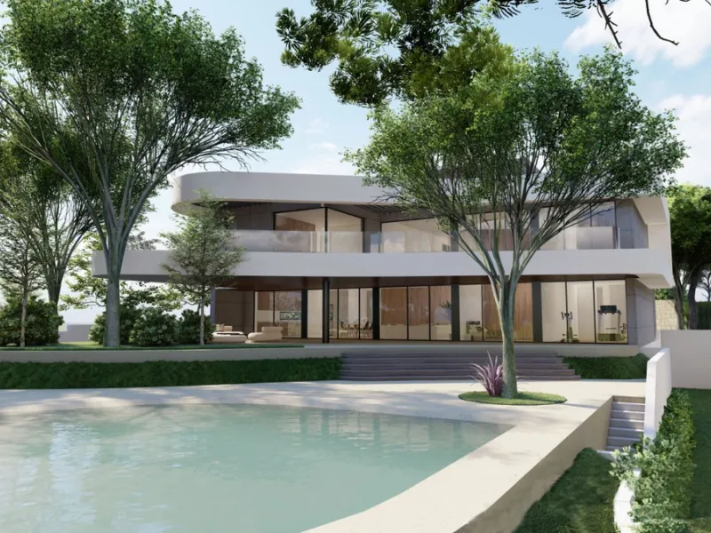 Plot for sale with an exclusive Luxury Villa project.