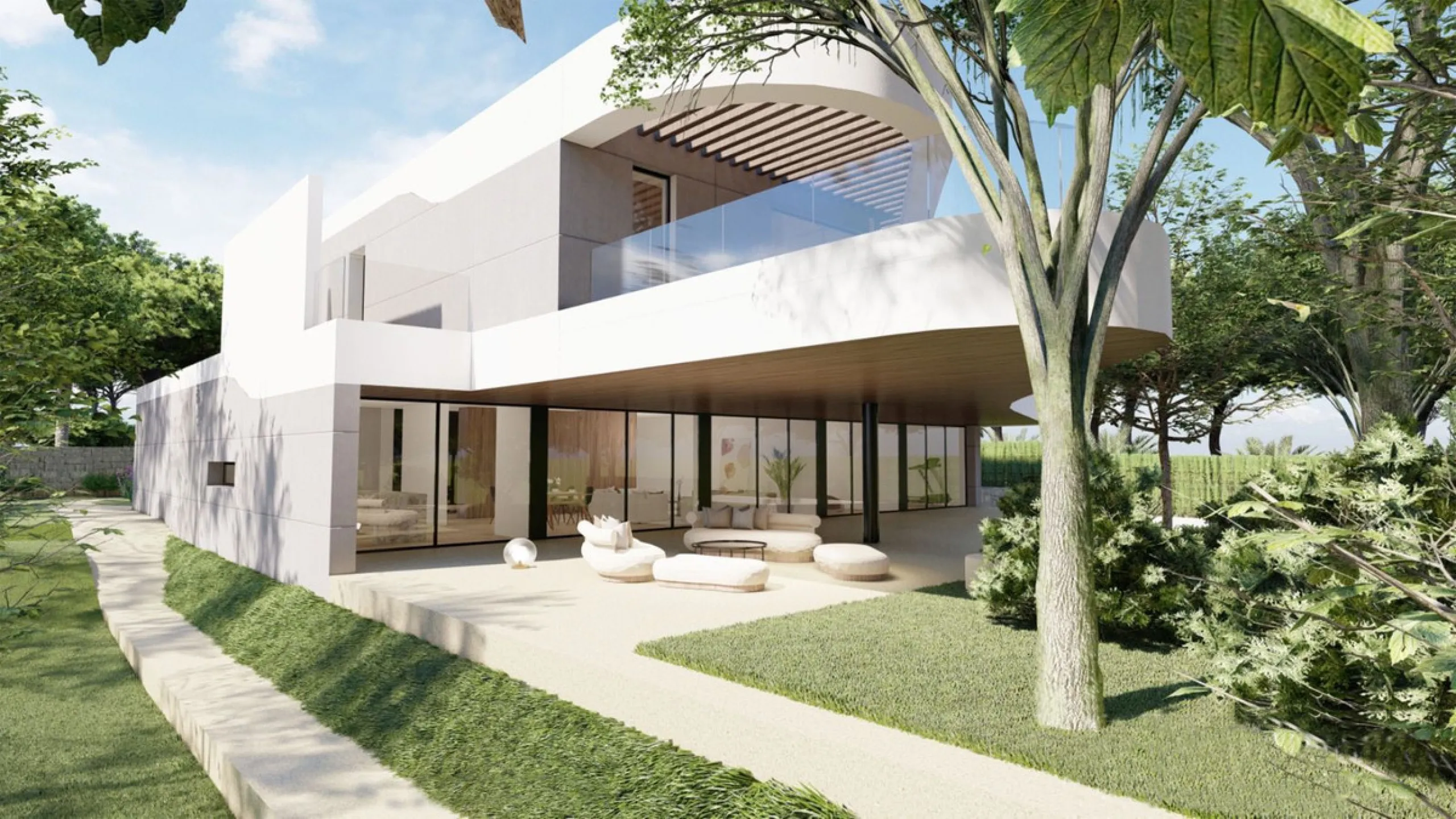 Plot for sale with an exclusive Luxury Villa project.