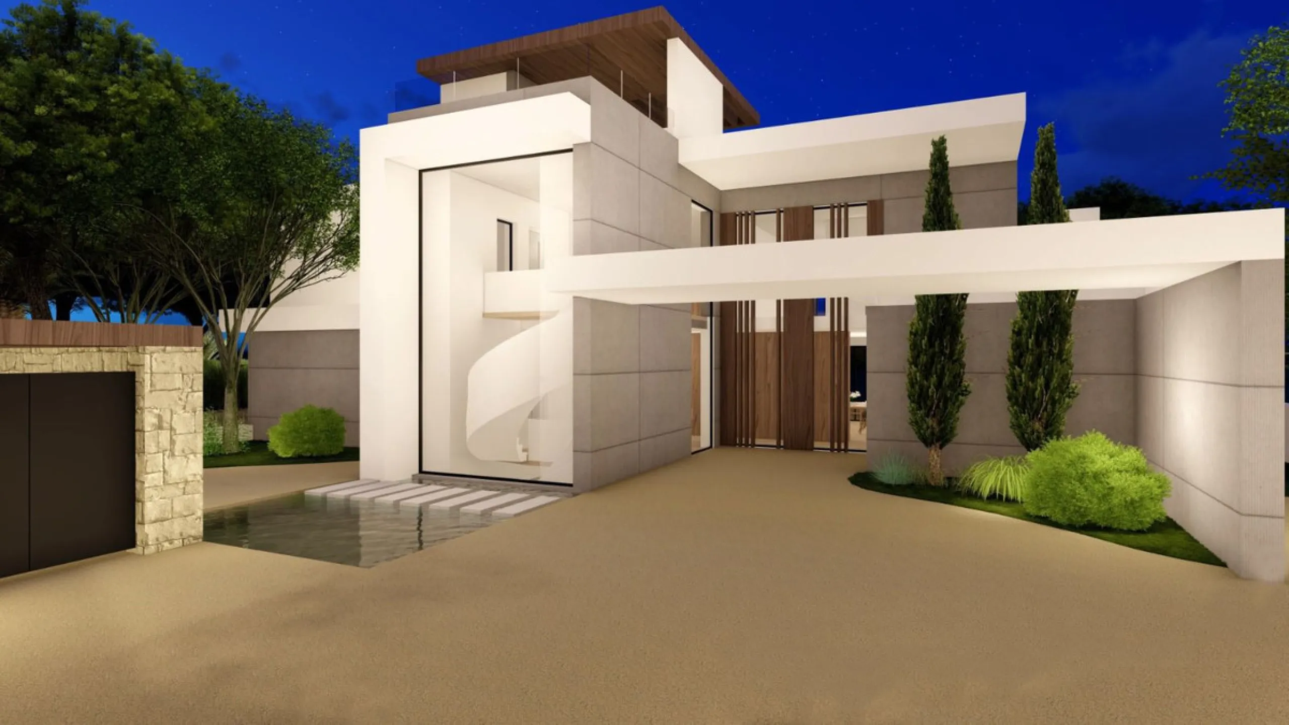 Plot for sale with an exclusive Luxury Villa project.