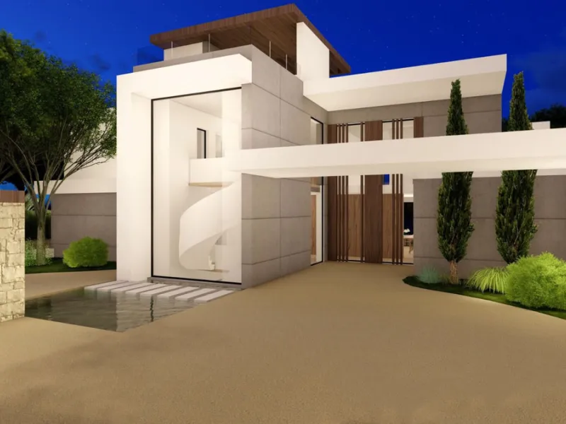 Plot for sale with an exclusive Luxury Villa project.