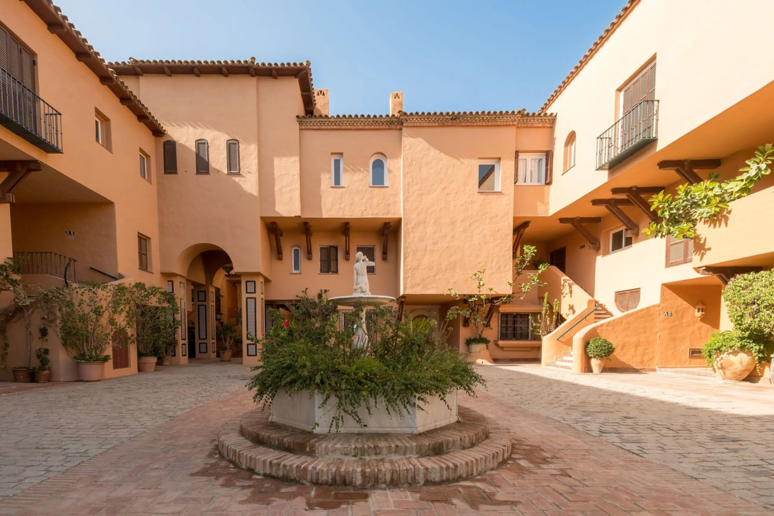 Absolutely stunning three bedroom luxury apartment located within the sought after gated and secure community of Les Belvederes in La Cerquilla, Nueva Andalucía. This stunning three-bedroom home offers uninterrupted panoramic views of the sea, mountains, 