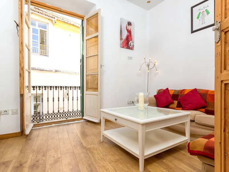 We are delighted to present this stunning city centre apartment, Casa 1880, a 19th-century gem located just a short stroll from Plaza de la Constitución in Malaga Centro. This exceptional property offers two bedrooms, one bathroom, an office, and a cozy l