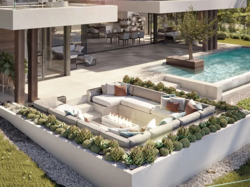 Located in the exclusive area of ​​Cancelada, next to the prestigious Villa Padierna Palace Hotel, this luxury villa redefines elegance and comfort. With four bedrooms and five bathrooms, the property extends over 267 m² built on a 1079 m² plot, complemen