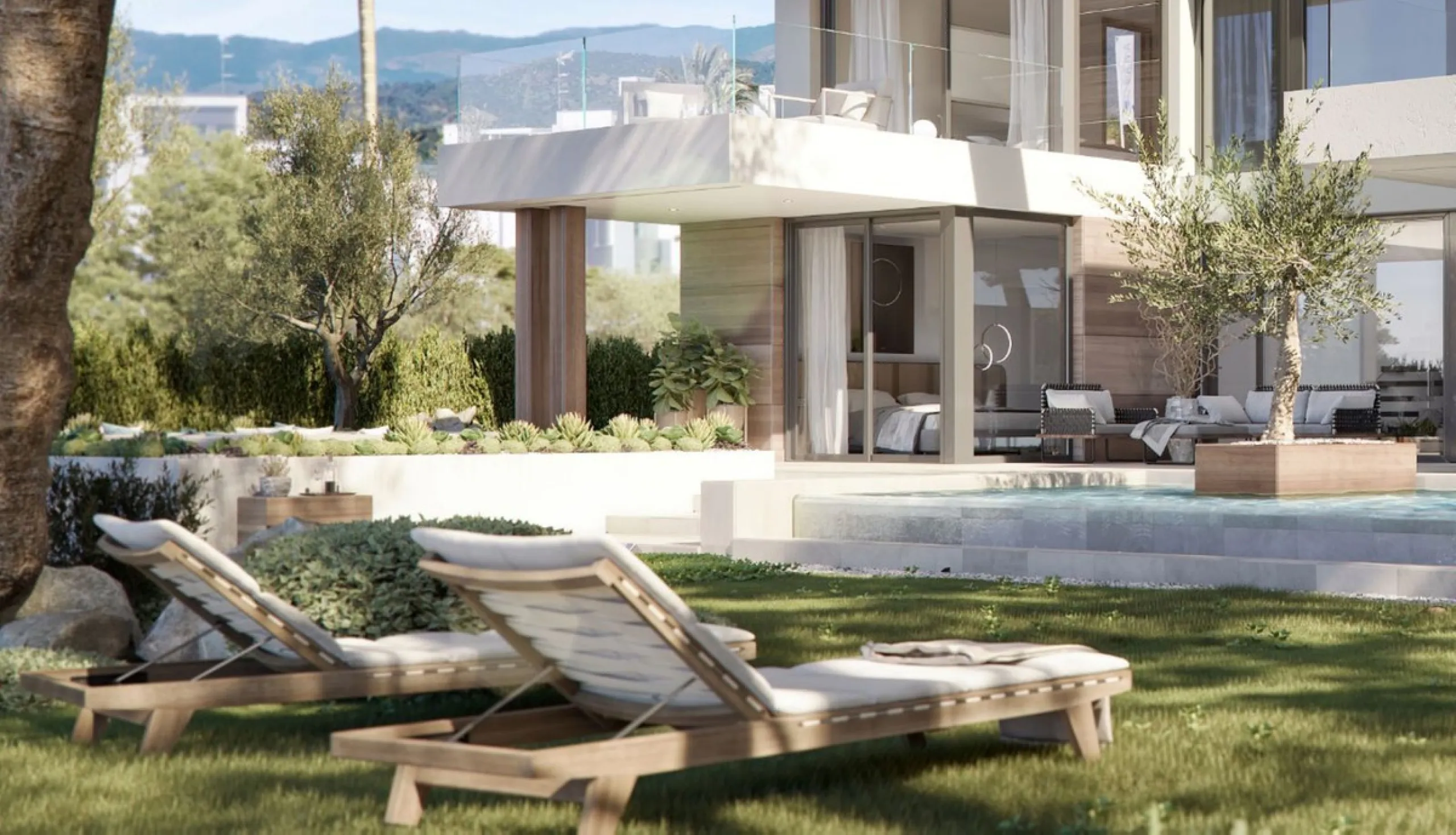 Located in the exclusive area of ​​Cancelada, next to the prestigious Villa Padierna Palace Hotel, this luxury villa redefines elegance and comfort. With four bedrooms and five bathrooms, the property extends over 267 m² built on a 1079 m² plot, complemen