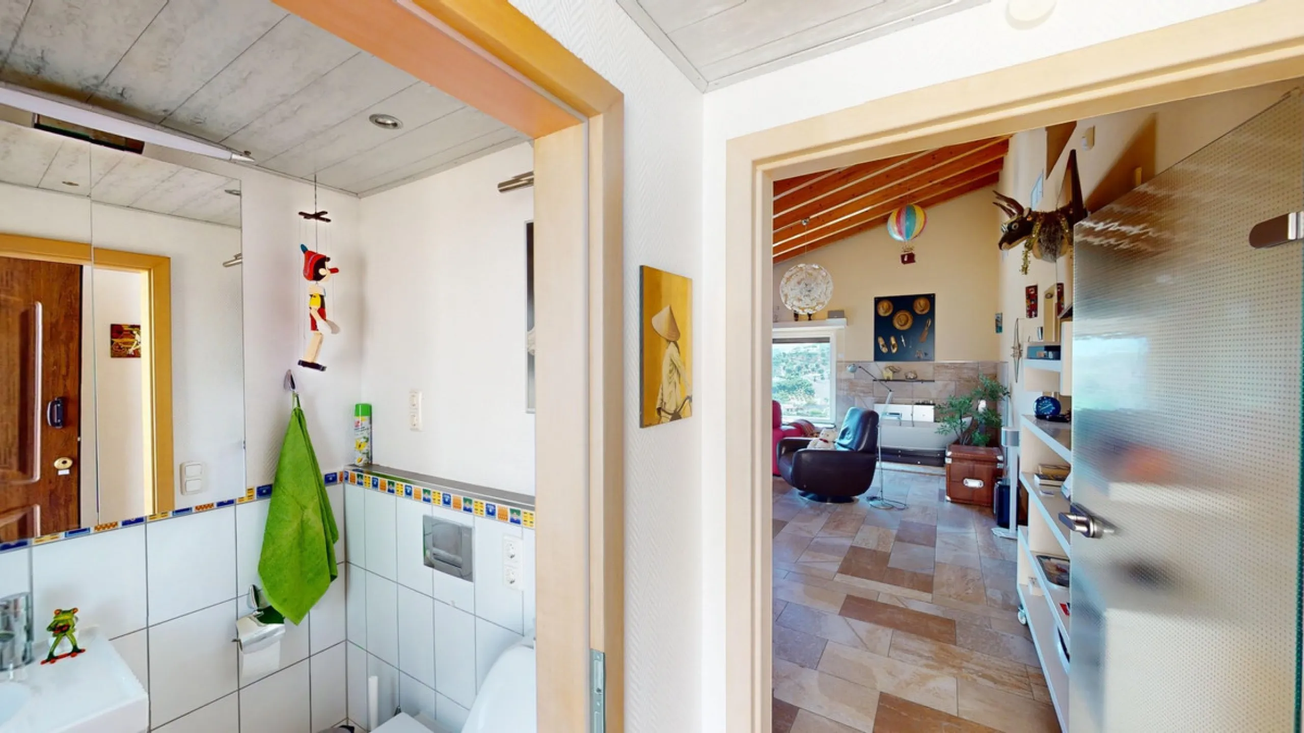 Stunning Villa Below Frigiliana for Sale. This impressive villa, nestled below Frigiliana, offers two separate living units across two floors, each with its own driveway and privacy. The upper unit spans 150 m2 and features a spacious open-plan living and