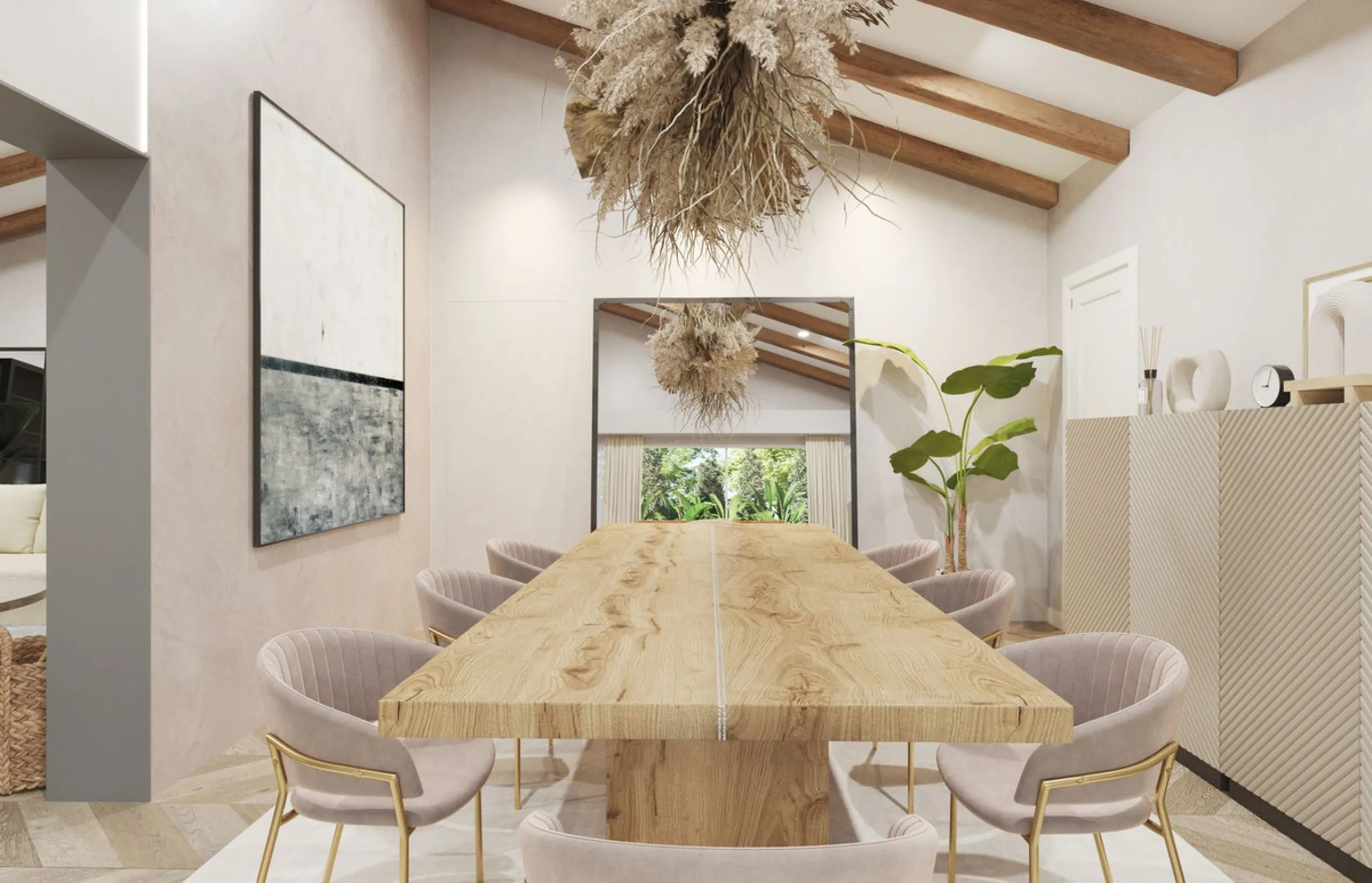 Villa to reform located in Rio Real Urbanization, 700 meters from El Trocadero beach and Rio Real Golf Club House and only 4 kilometers from the center of Marbella. It has a total constructed area of 588 m2 on a 900 m2 plot. Built on one level plus a semi