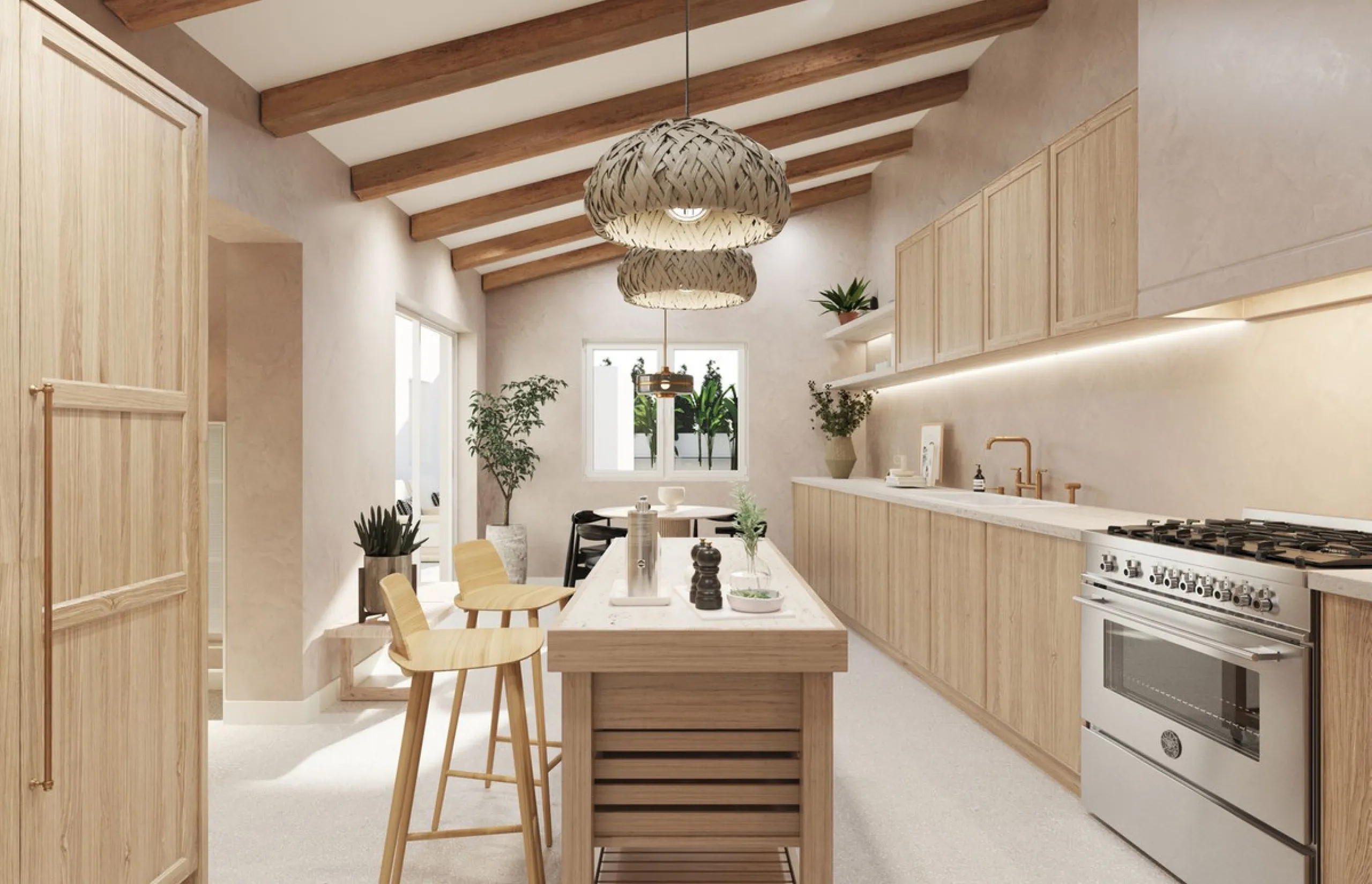 Villa to reform located in Rio Real Urbanization, 700 meters from El Trocadero beach and Rio Real Golf Club House and only 4 kilometers from the center of Marbella. It has a total constructed area of 588 m2 on a 900 m2 plot. Built on one level plus a semi