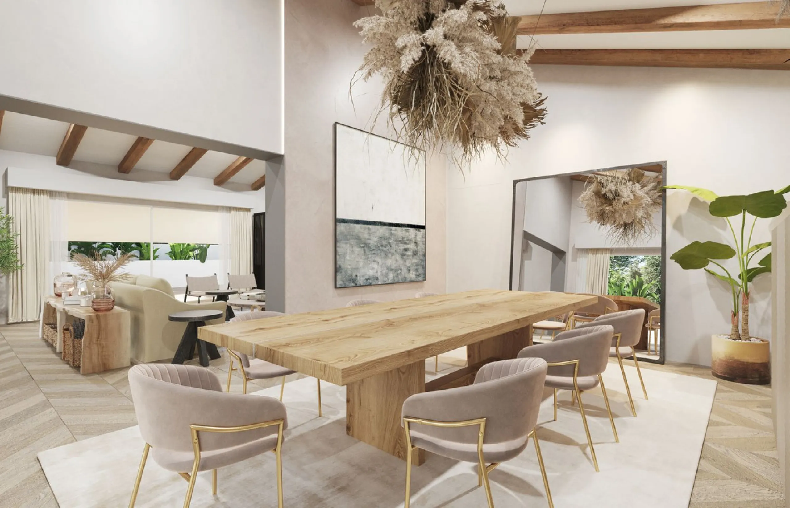 Villa to reform located in Rio Real Urbanization, 700 meters from El Trocadero beach and Rio Real Golf Club House and only 4 kilometers from the center of Marbella. It has a total constructed area of 588 m2 on a 900 m2 plot. Built on one level plus a semi