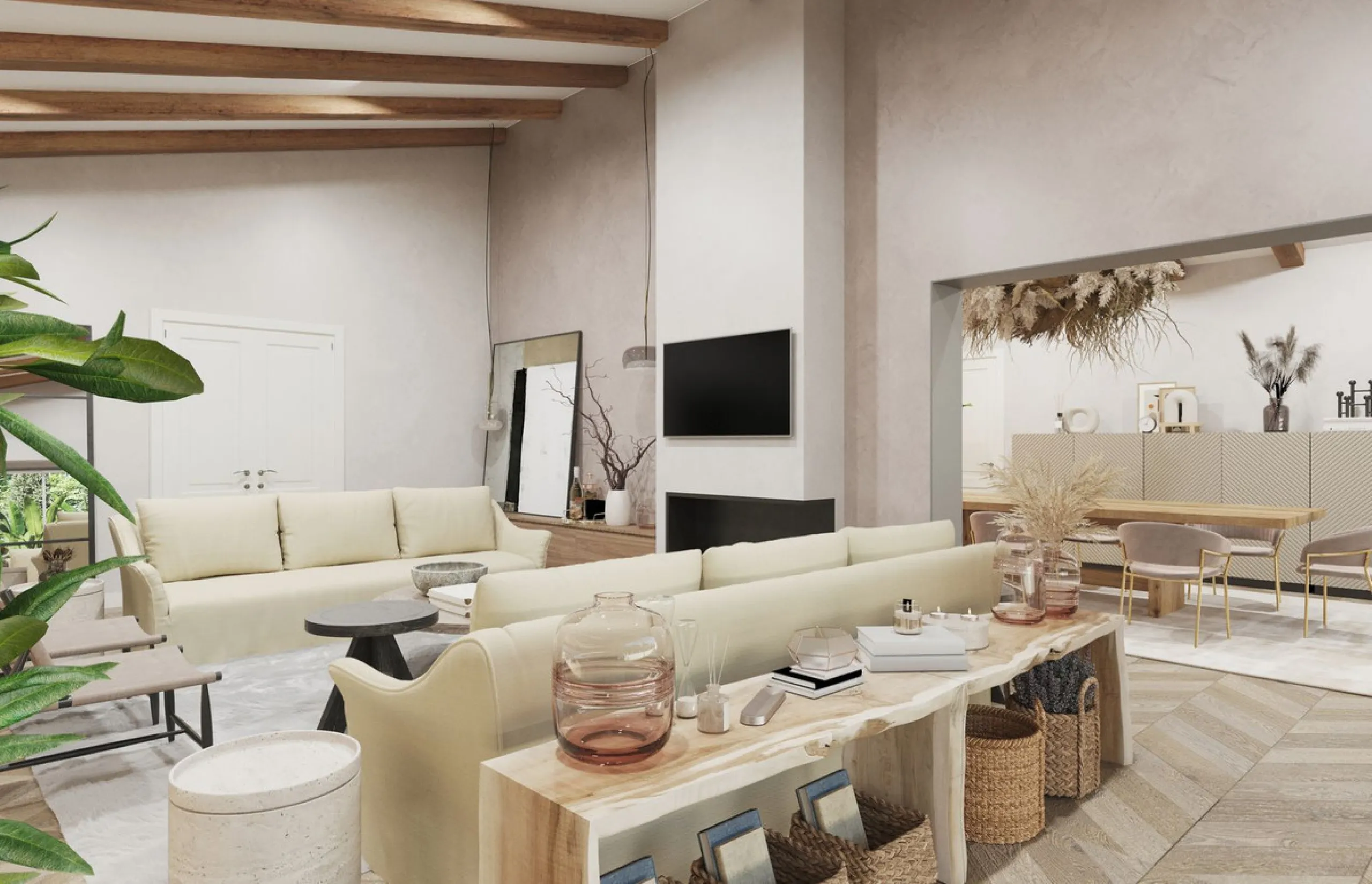 Villa to reform located in Rio Real Urbanization, 700 meters from El Trocadero beach and Rio Real Golf Club House and only 4 kilometers from the center of Marbella. It has a total constructed area of 588 m2 on a 900 m2 plot. Built on one level plus a semi