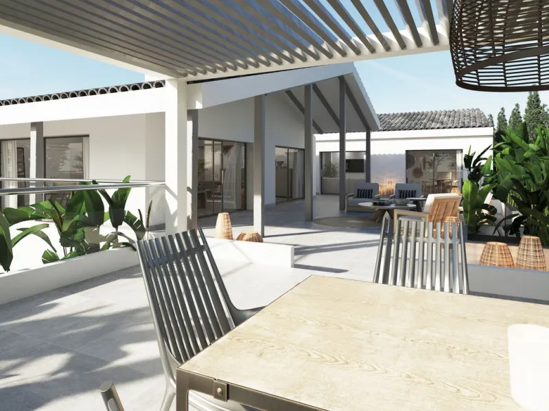 Villa to reform located in Rio Real Urbanization, 700 meters from El Trocadero beach and Rio Real Golf Club House and only 4 kilometers from the center of Marbella. It has a total constructed area of 588 m2 on a 900 m2 plot. Built on one level plus a semi