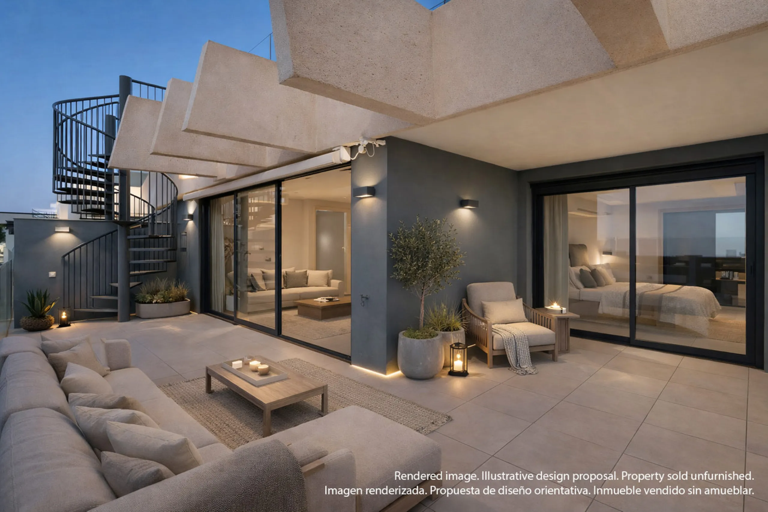 Apartment - Penthouse в продаже в Estepona, Málaga. В доме 3 спален и 2 ванных комнат. Площадь дома 195 м²