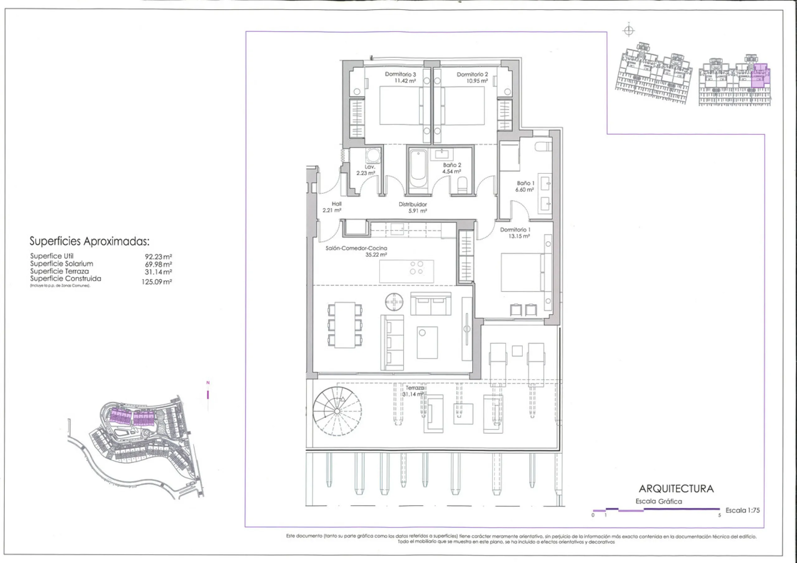 Apartment - Penthouse в продаже в Estepona, Málaga. В доме 3 спален и 2 ванных комнат. Площадь дома 195 м²