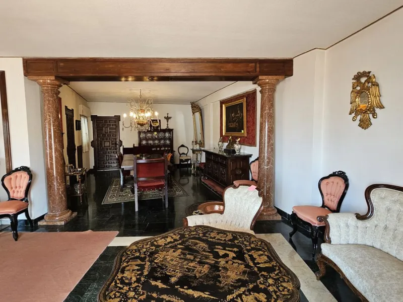 Amazing penthouse of 413 m2 resulting from the union of 4 flats on the fifth and last floor of this building.