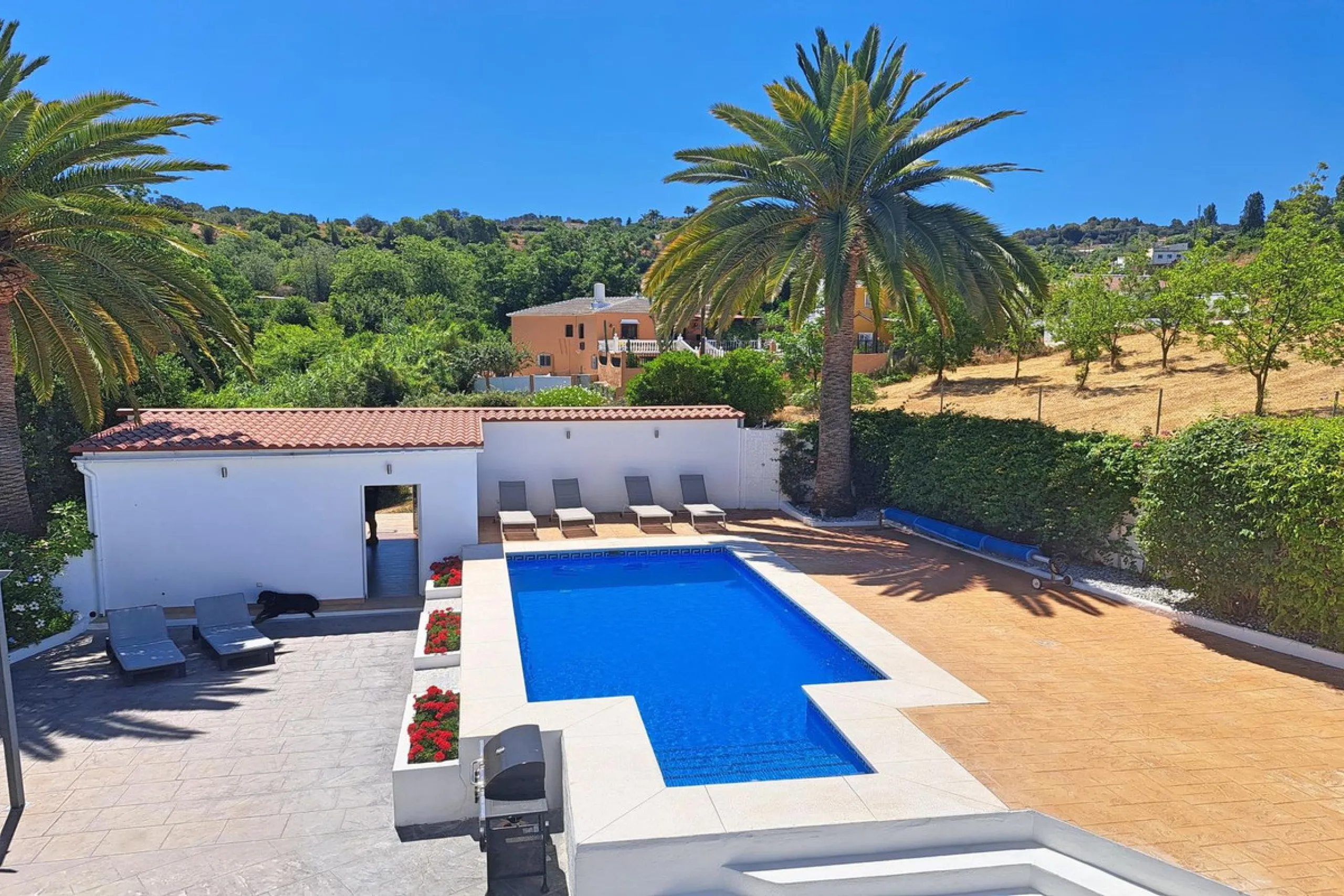 Spectacular detached villa with 3 separate living accommodations, situated in an extremely private location, walking distance to town.