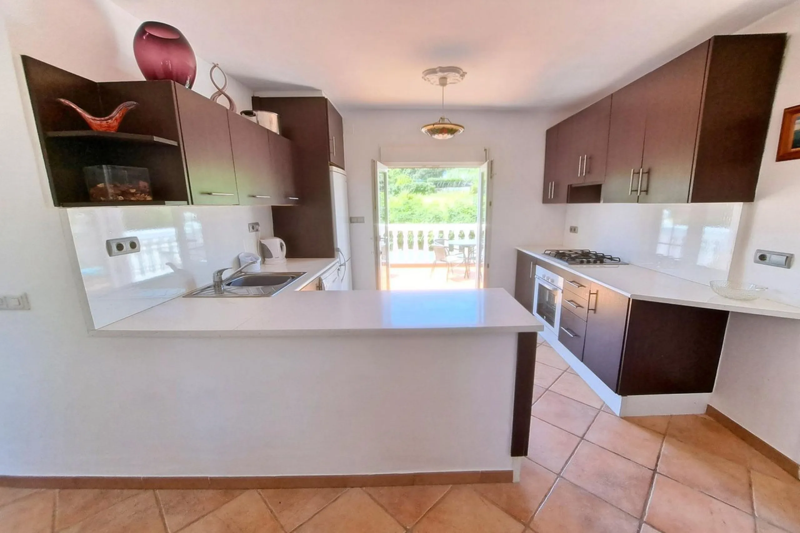 Spectacular detached villa with 3 separate living accommodations, situated in an extremely private location, walking distance to town.