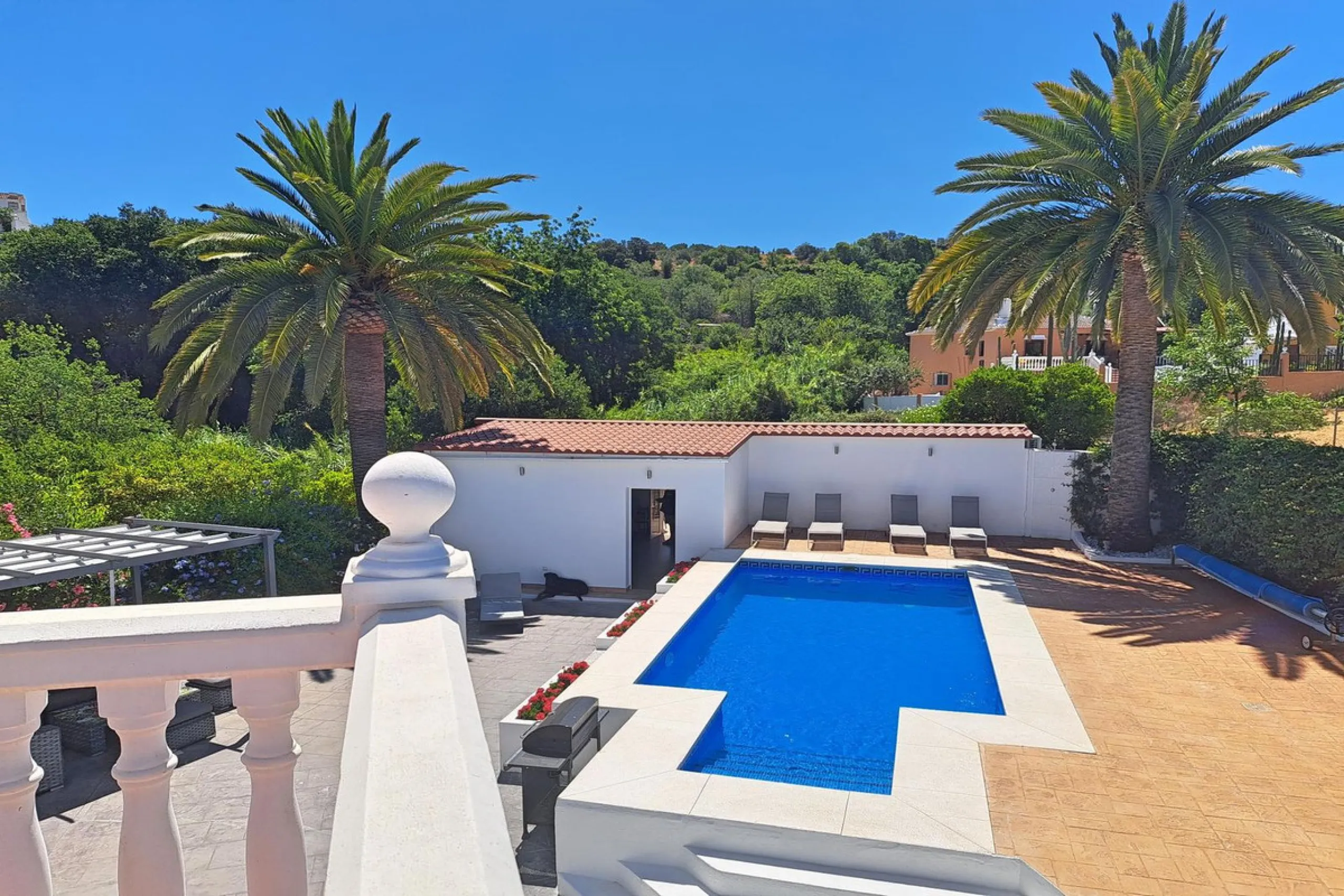 Spectacular detached villa with 3 separate living accommodations, situated in an extremely private location, walking distance to town.