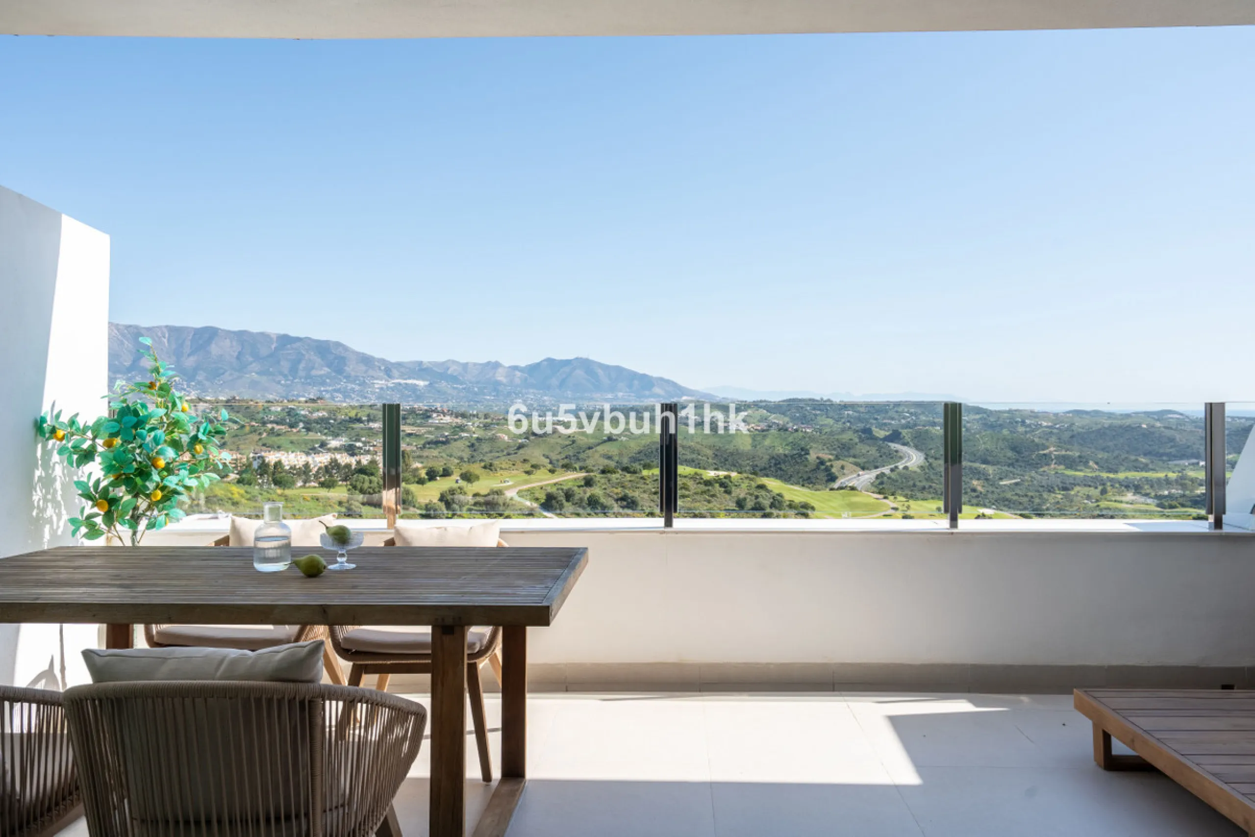 Nestled in the exclusive La Cala Nova Golf community, this brand-new, fully furnished two-bedroom, two-bathroom apartment offers breathtaking golf and mountain views. The spacious layout features a large open terrace and a sleek open kitchen, perfect for 