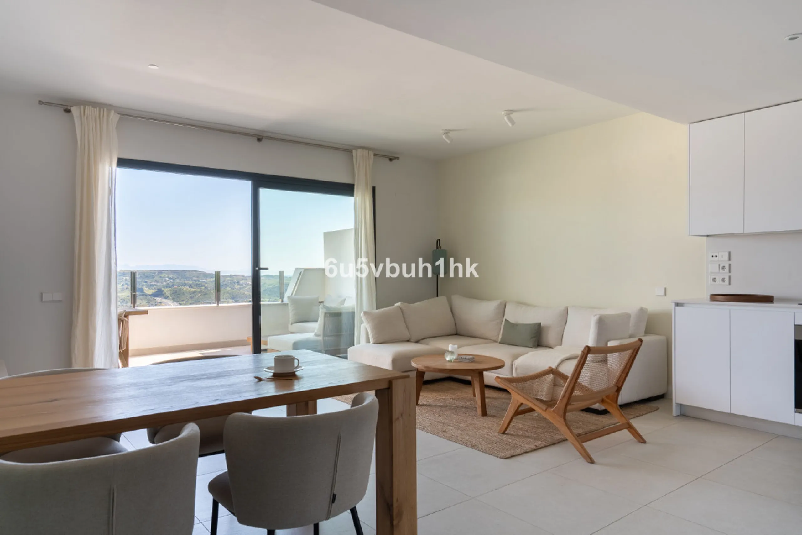 Nestled in the exclusive La Cala Nova Golf community, this brand-new, fully furnished two-bedroom, two-bathroom apartment offers breathtaking golf and mountain views. The spacious layout features a large open terrace and a sleek open kitchen, perfect for 