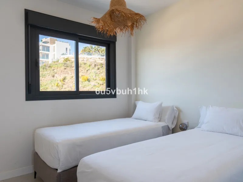 Nestled in the exclusive La Cala Nova Golf community, this brand-new, fully furnished two-bedroom, two-bathroom apartment offers breathtaking golf and mountain views. The spacious layout features a large open terrace and a sleek open kitchen, perfect for 