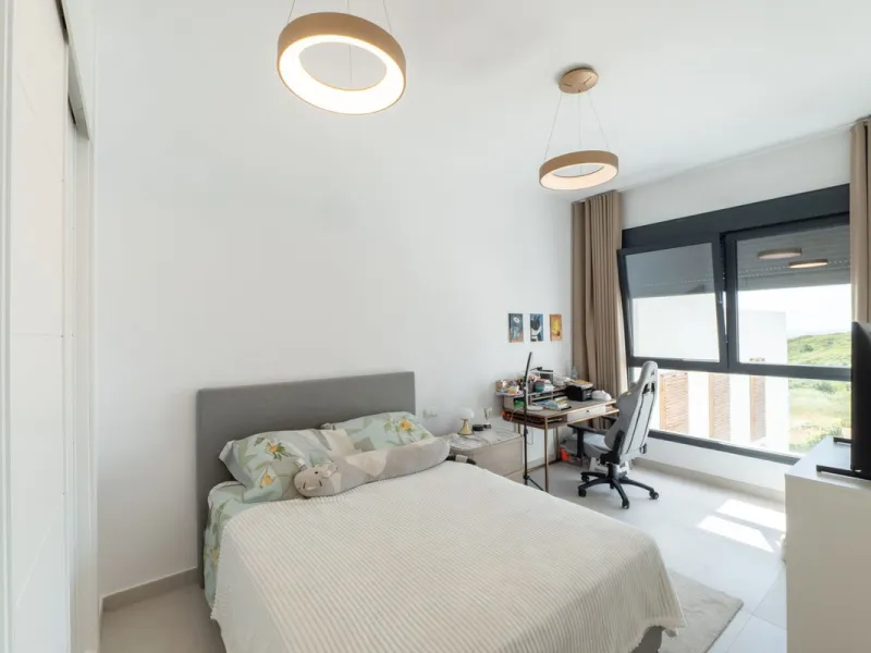 Discover this spacious and bright, beautiful townhouse located within the prestigious Finca Cortesin in Casares Costa. Available for sale, this 2-story property features 3 bedrooms and 3 bathrooms, offering ample space for comfortable living.