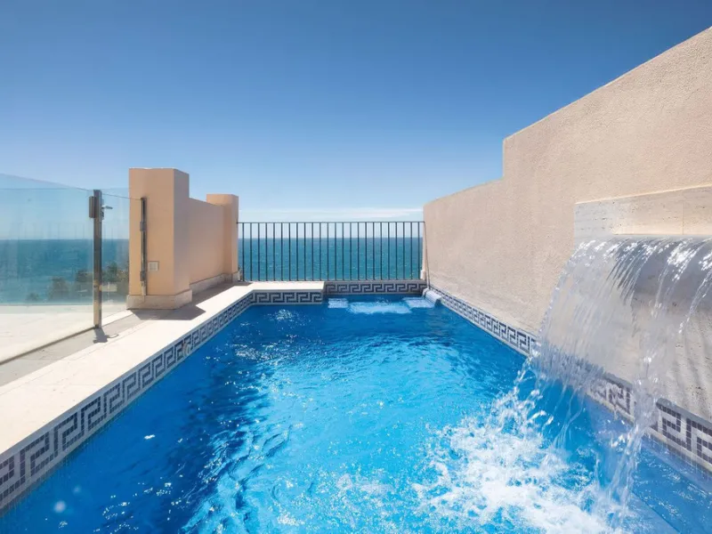 You can not fail to be taken a back by these 360 degree views, a unique Duplex Penthouse which is one of a kind with 6 bedroom suites and completely Frontline with 2 private pools (one heated).