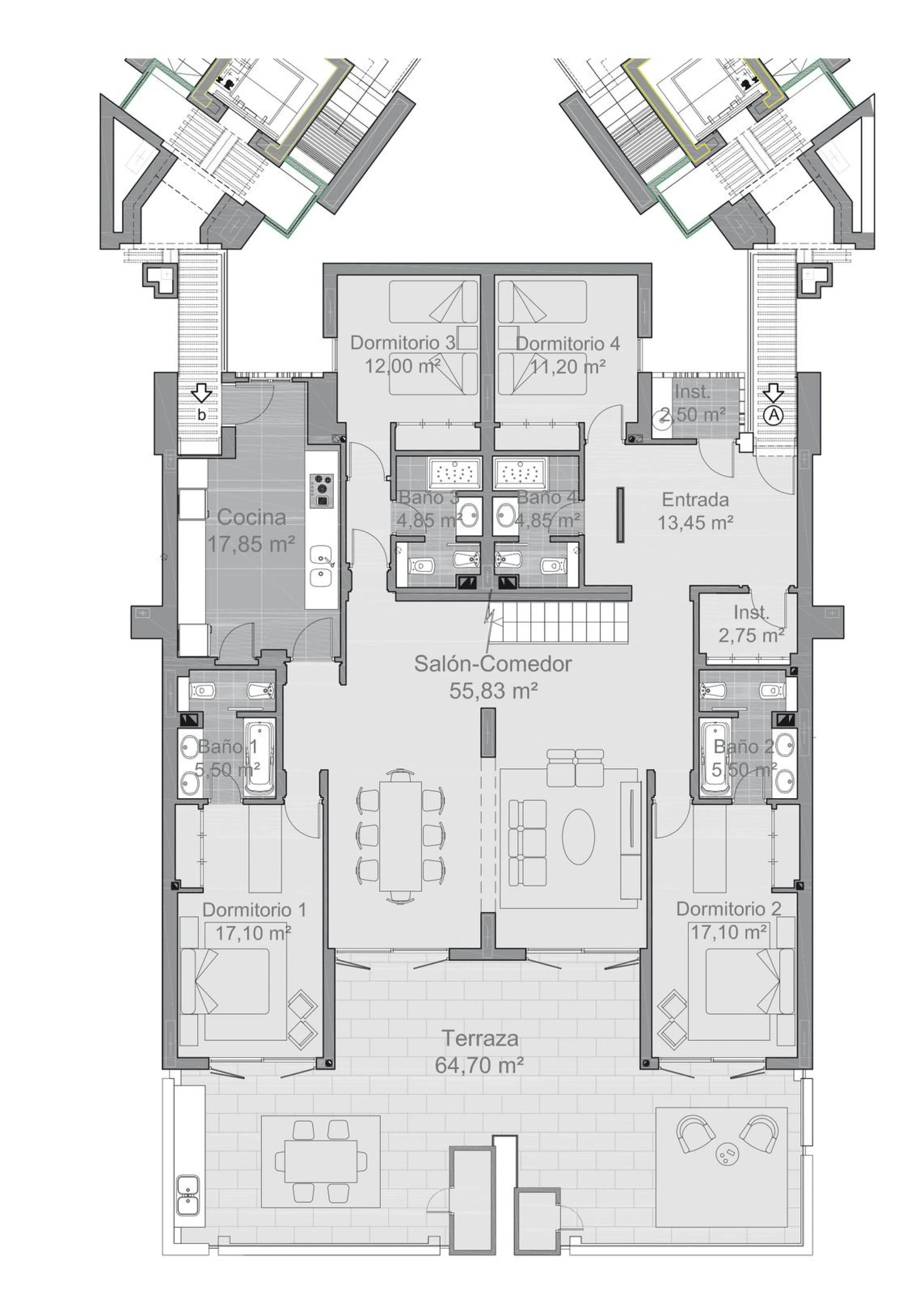 You can not fail to be taken a back by these 360 degree views, a unique Duplex Penthouse which is one of a kind with 6 bedroom suites and completely Frontline with 2 private pools (one heated).