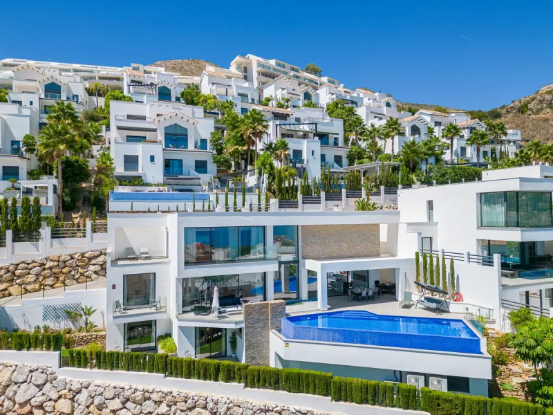 Concept from the idea comfort of living this villa has it all bright and open spaces with  amazing sea views from all living spaces .