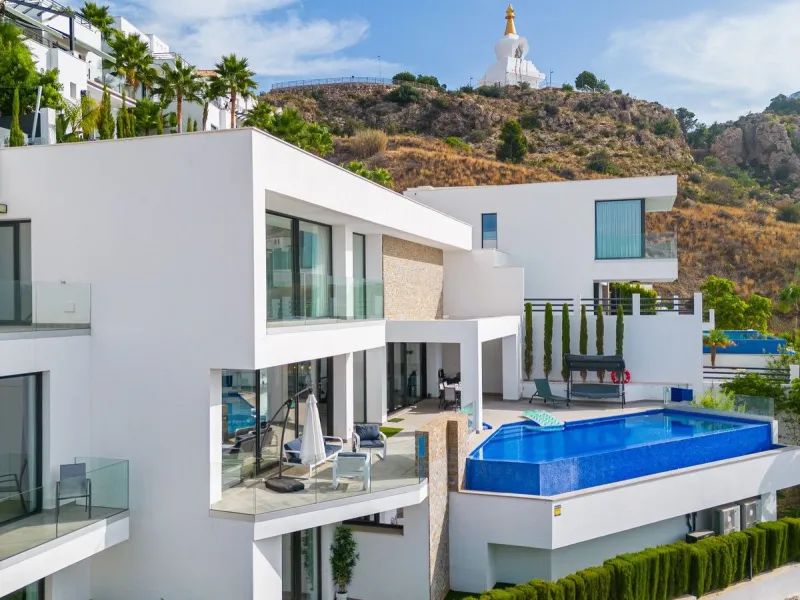 Concept from the idea comfort of living this villa has it all bright and open spaces with  amazing sea views from all living spaces .