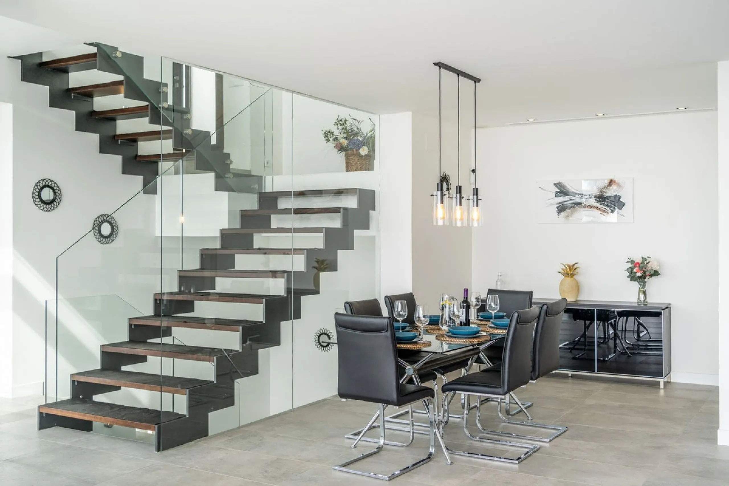 Concept from the idea comfort of living this villa has it all bright and open spaces with  amazing sea views from all living spaces .