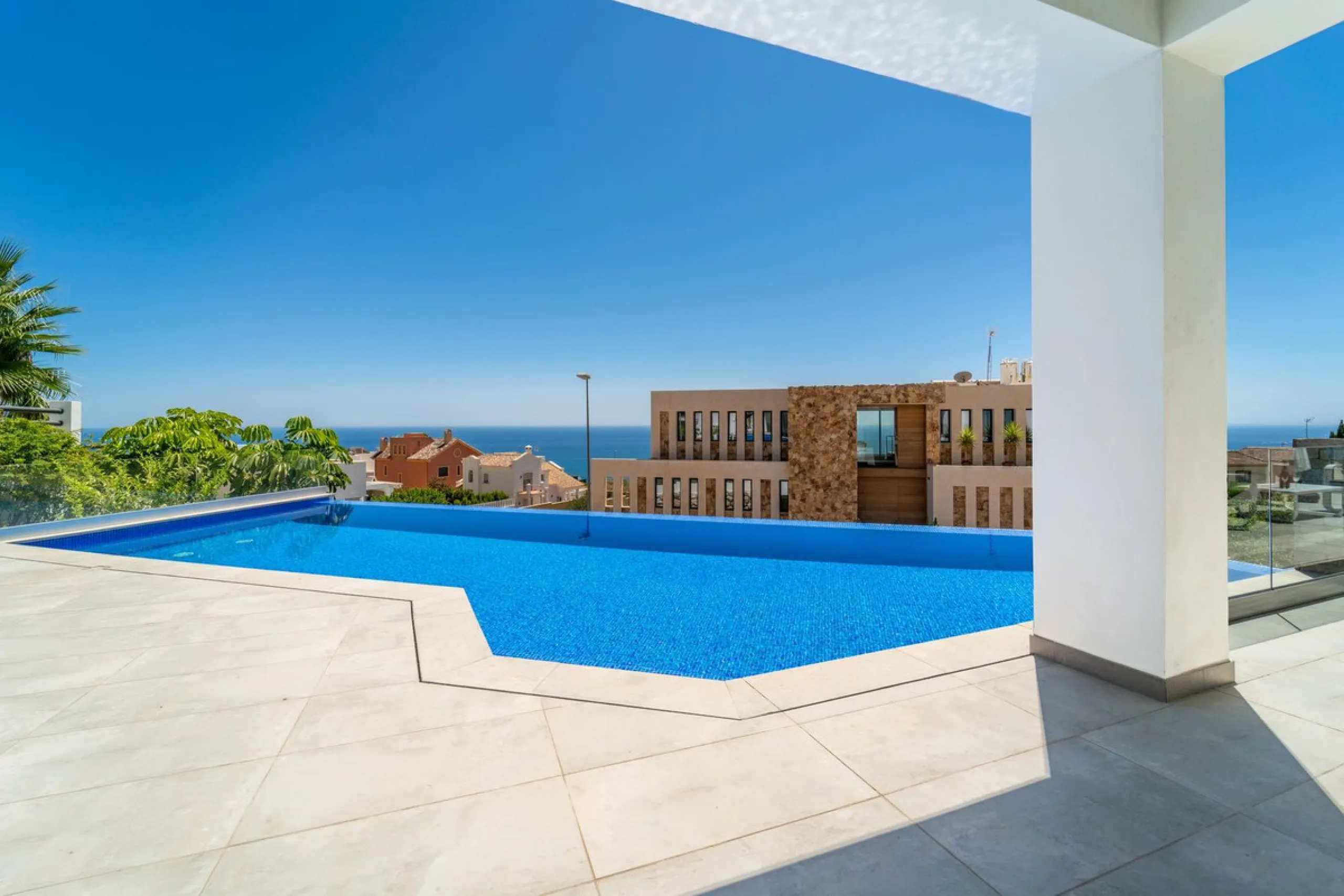 Concept from the idea comfort of living this villa has it all bright and open spaces with  amazing sea views from all living spaces .