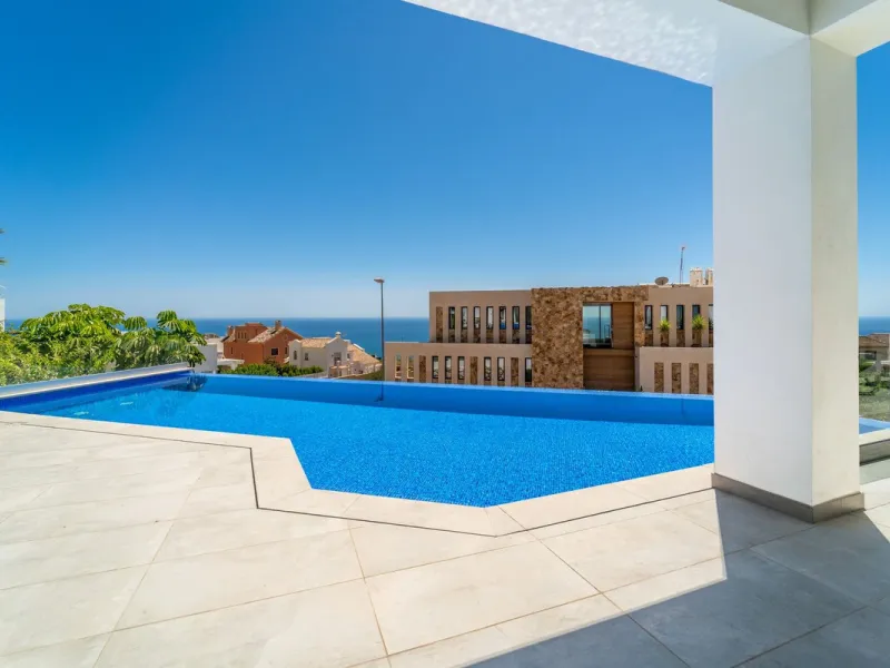 Concept from the idea comfort of living this villa has it all bright and open spaces with  amazing sea views from all living spaces .