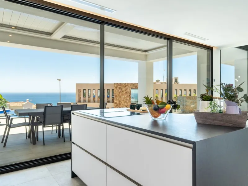 Concept from the idea comfort of living this villa has it all bright and open spaces with  amazing sea views from all living spaces .