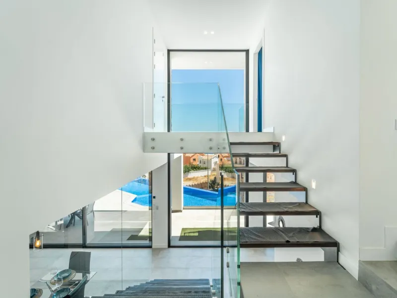 Concept from the idea comfort of living this villa has it all bright and open spaces with  amazing sea views from all living spaces .