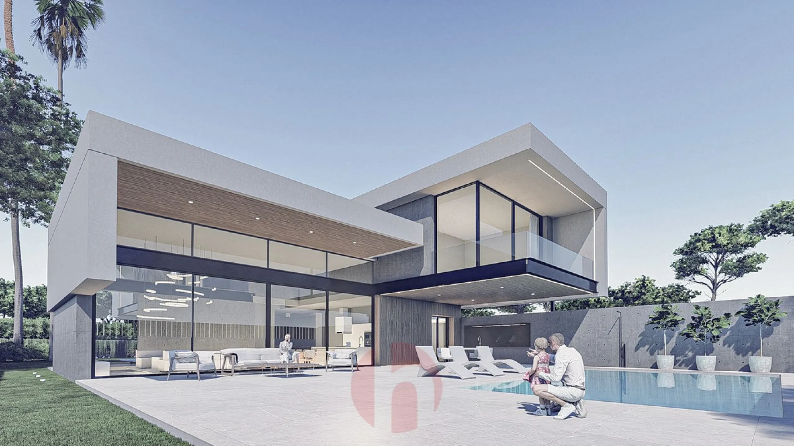 Two joined urban plots for sale! with or without current Villa Project. 1102m2 total plot surface of the joined two plotes. Plot number 1 - 582m2, plot number 2 - 520m2. Total buildability 0.40 = 441 m2, total occupation 35% = 386 m2