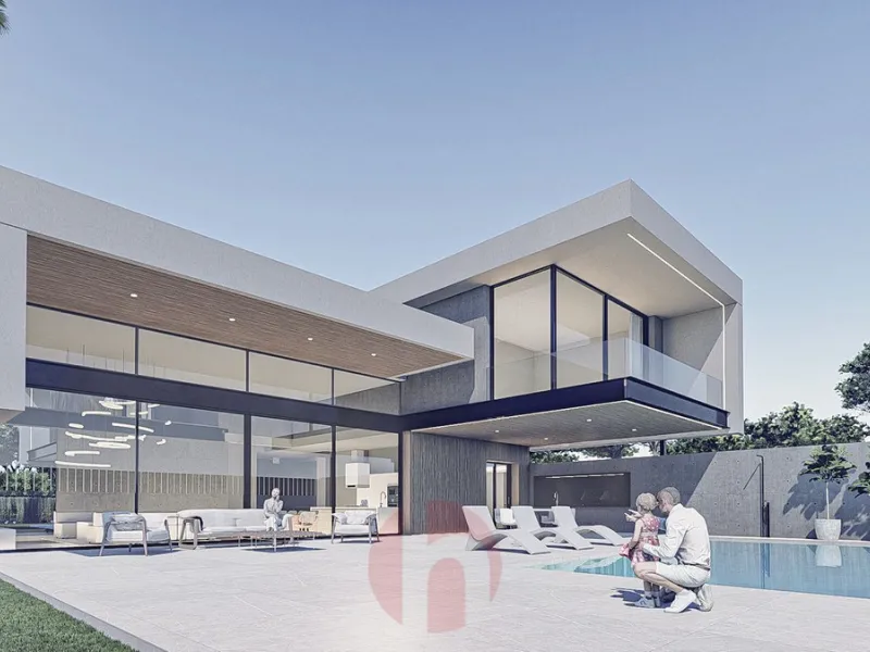 Two joined urban plots for sale! with or without current Villa Project. 1102m2 total plot surface of the joined two plotes. Plot number 1 - 582m2, plot number 2 - 520m2. Total buildability 0.40 = 441 m2, total occupation 35% = 386 m2