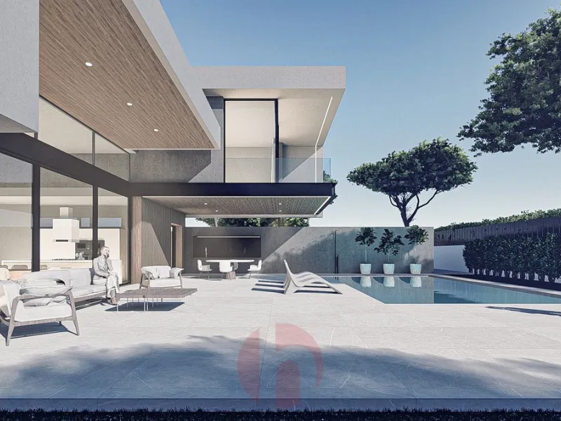 Two joined urban plots for sale! with or without current Villa Project. 1102m2 total plot surface of the joined two plotes. Plot number 1 - 582m2, plot number 2 - 520m2. Total buildability 0.40 = 441 m2, total occupation 35% = 386 m2