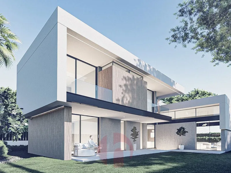 Two joined urban plots for sale! with or without current Villa Project. 1102m2 total plot surface of the joined two plotes. Plot number 1 - 582m2, plot number 2 - 520m2. Total buildability 0.40 = 441 m2, total occupation 35% = 386 m2