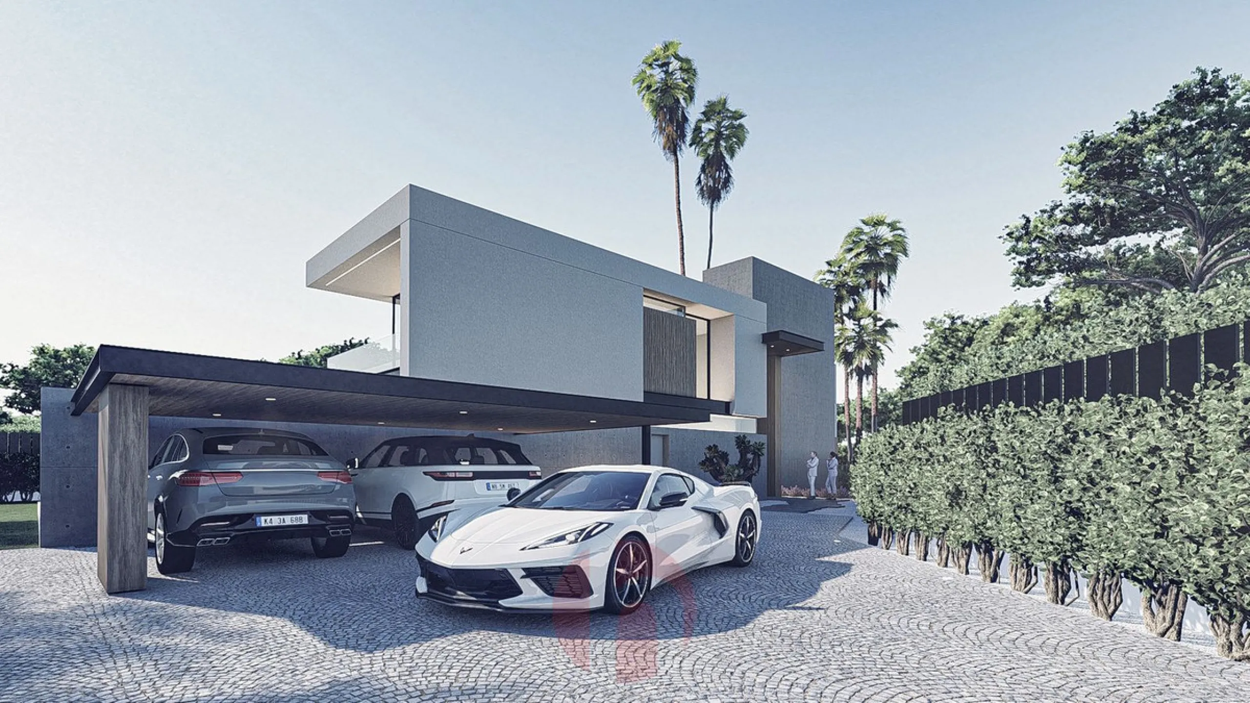 Two joined urban plots for sale! with or without current Villa Project. 1102m2 total plot surface of the joined two plotes. Plot number 1 - 582m2, plot number 2 - 520m2. Total buildability 0.40 = 441 m2, total occupation 35% = 386 m2
