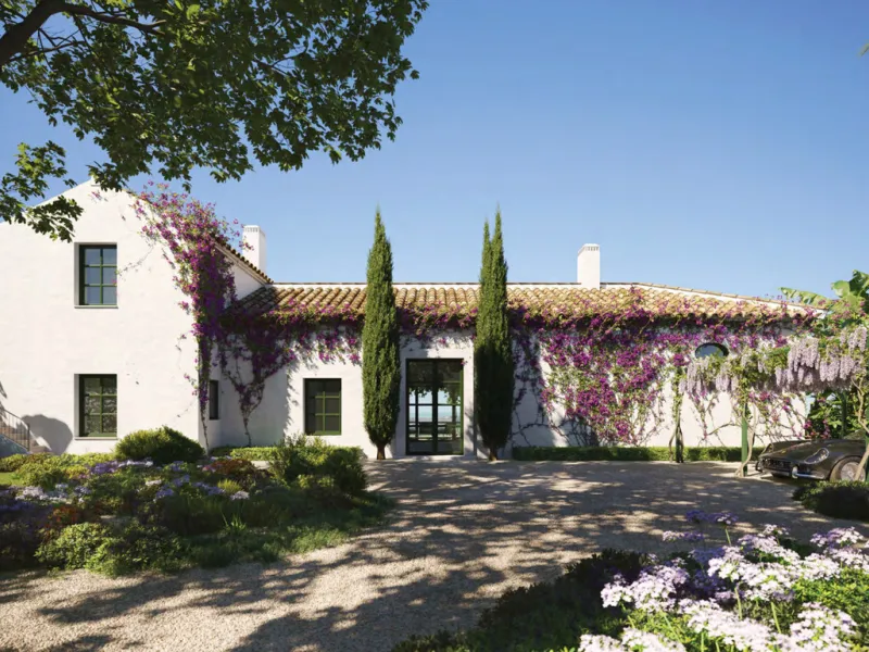 Discover an enchanting Mediterranean estate situated within the exclusive gated enclave of La Loma de Cortesin, in the esteemed Finca Cortesin resort. Crafted by esteemed architects Torras y Sierra, this remarkable residence boasts captivating architectur