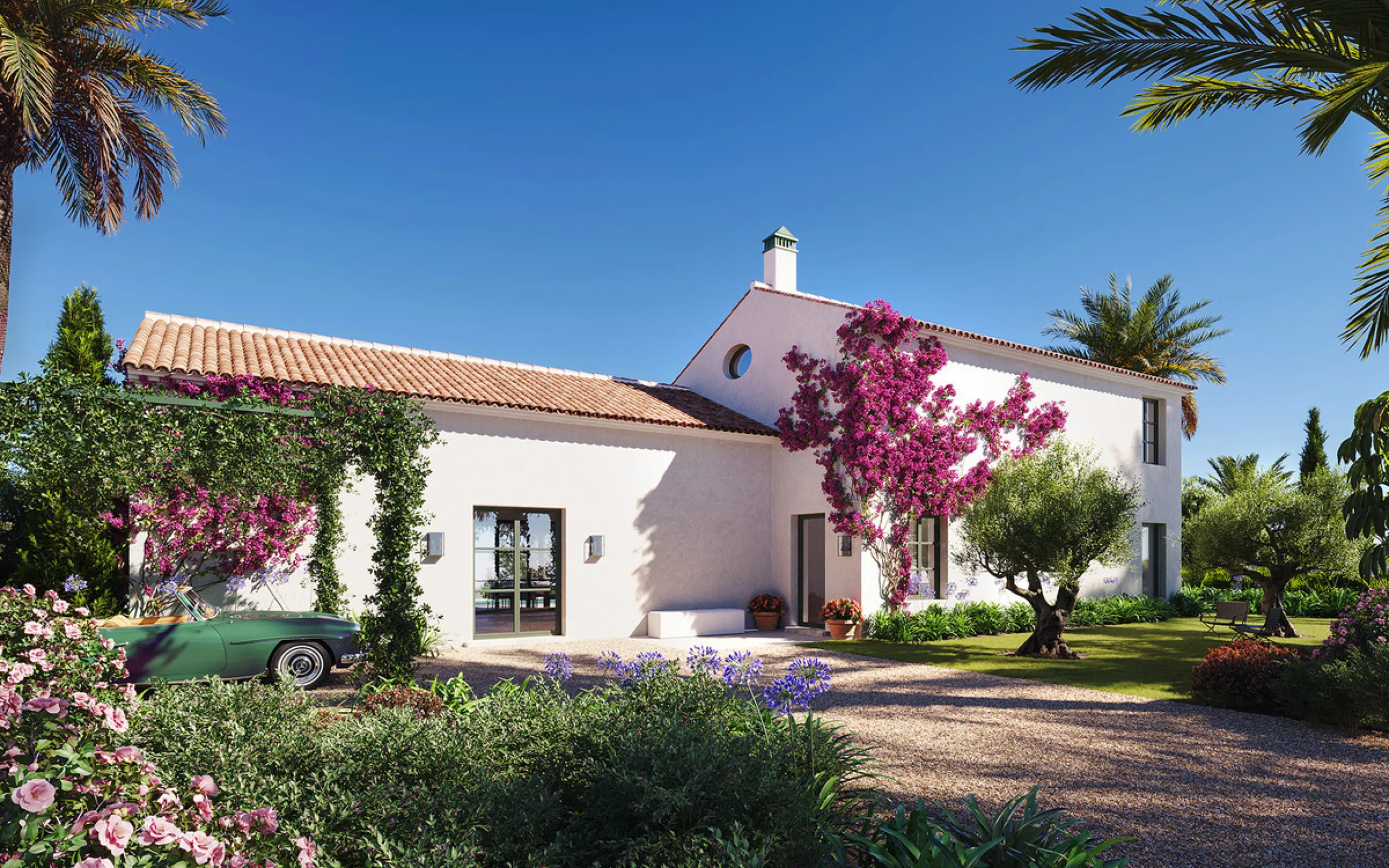 Discover an enchanting Mediterranean estate situated within the exclusive gated enclave of La Loma de Cortesin, in the esteemed Finca Cortesin resort. Crafted by esteemed architects Torras y Sierra, this remarkable residence boasts captivating architectur