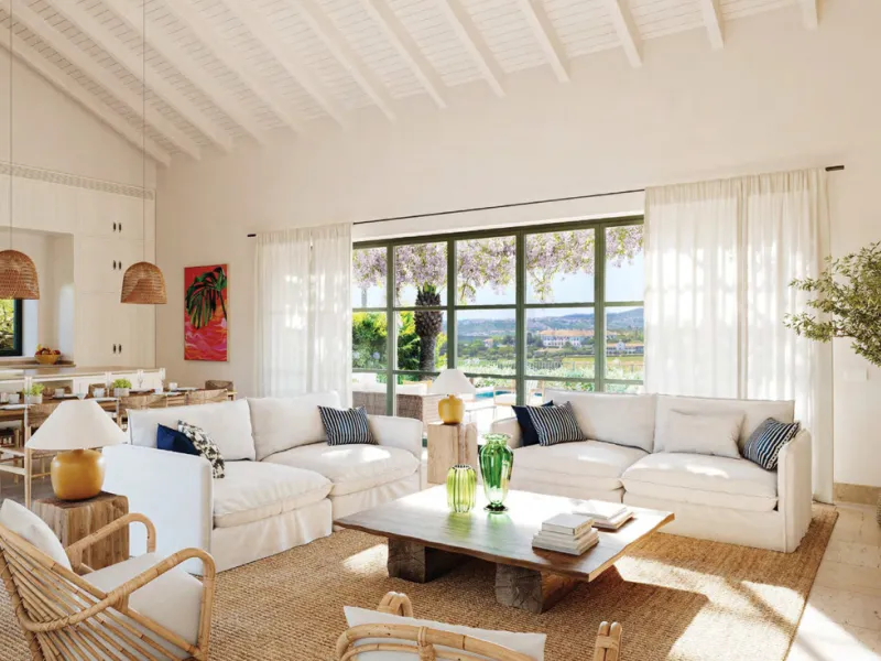 Welcome to a stunning Mediterranean estate nestled within the exclusive gated enclave of La Loma de Cortesin, set within the esteemed Finca Cortesin resort. Designed by renowned architects Torras y Sierra, this captivating residence evokes the charm of tr