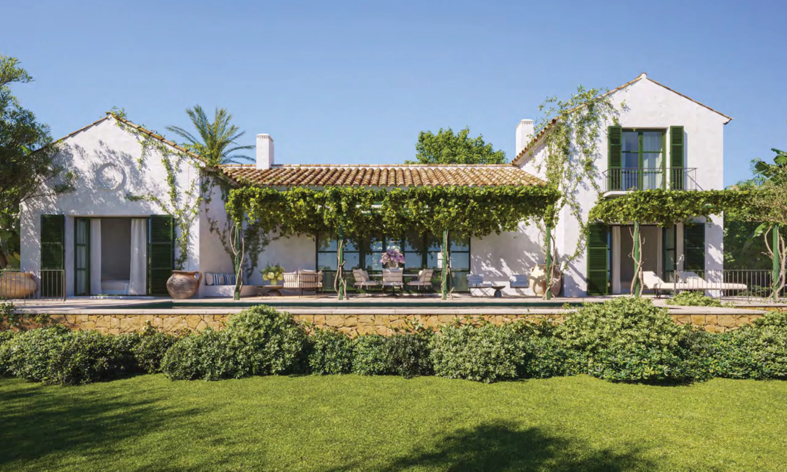 Welcome to a stunning Mediterranean estate nestled within the exclusive gated enclave of La Loma de Cortesin, set within the esteemed Finca Cortesin resort. Designed by renowned architects Torras y Sierra, this captivating residence evokes the charm of tr